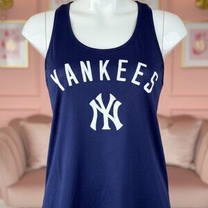 PINK Victoria's Secret NY Yankees Racerback Tank Navy 2013 Athletic Mesh Small